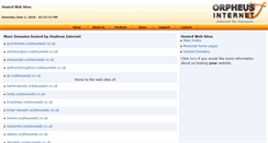 Desktop Screenshot of domains.orpheusweb.co.uk