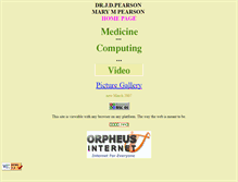Tablet Screenshot of pearson.orpheusweb.co.uk